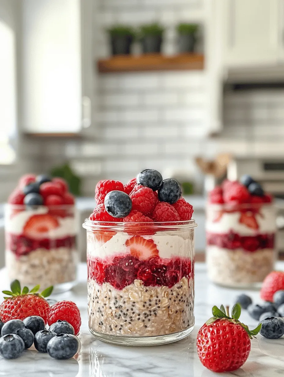 Meal prepping has gained immense popularity in recent years, and for good reason. Preparing healthy meals in advance helps you stay on track with your nutrition goals, reduces the temptation to reach for unhealthy snacks, and often saves time and money. Overnight oats are particularly beneficial because they require minimal effort and can be customized to fit your taste preferences and dietary needs. By preparing a batch of Overnight Berry Blast Oats, you can ensure that a nutritious breakfast is ready and waiting for you each morning, allowing you to kickstart your day with energy and focus.