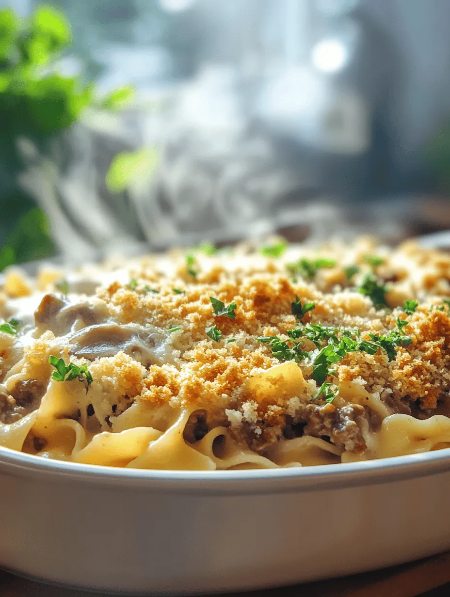 Comfort food holds a special place in the hearts of many home cooks. It represents warmth, nostalgia, and the joy of gathering around a table with loved ones. Among the myriad of comfort food options available, Creamy Beef Noodle Bake stands out as a family favorite, renowned for its rich flavors and satisfying texture. This dish is not just a meal; it is an experience that brings families together, making it perfect for weeknight dinners or larger gatherings.