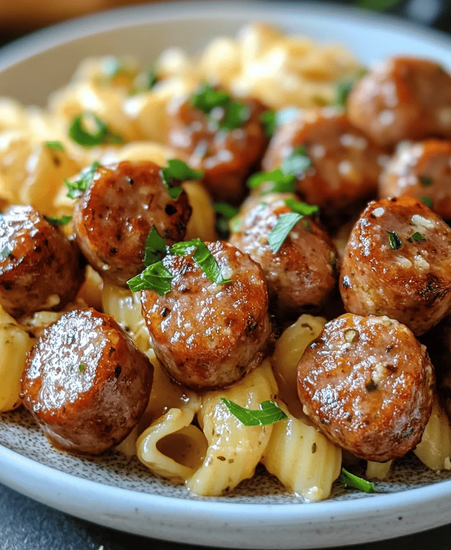 In the hustle and bustle of daily life, finding a recipe that strikes the perfect balance between comfort and indulgence can be a challenge. Enter Garlic Butter Sausage Bites with Creamy Parmesan Pasta—a culinary masterpiece that brings together savory sausage bites infused with garlic butter and a luscious, creamy pasta that’s sure to delight your taste buds. This dish not only tantalizes the palate but also makes for an impressive meal for family gatherings or cozy dinners.