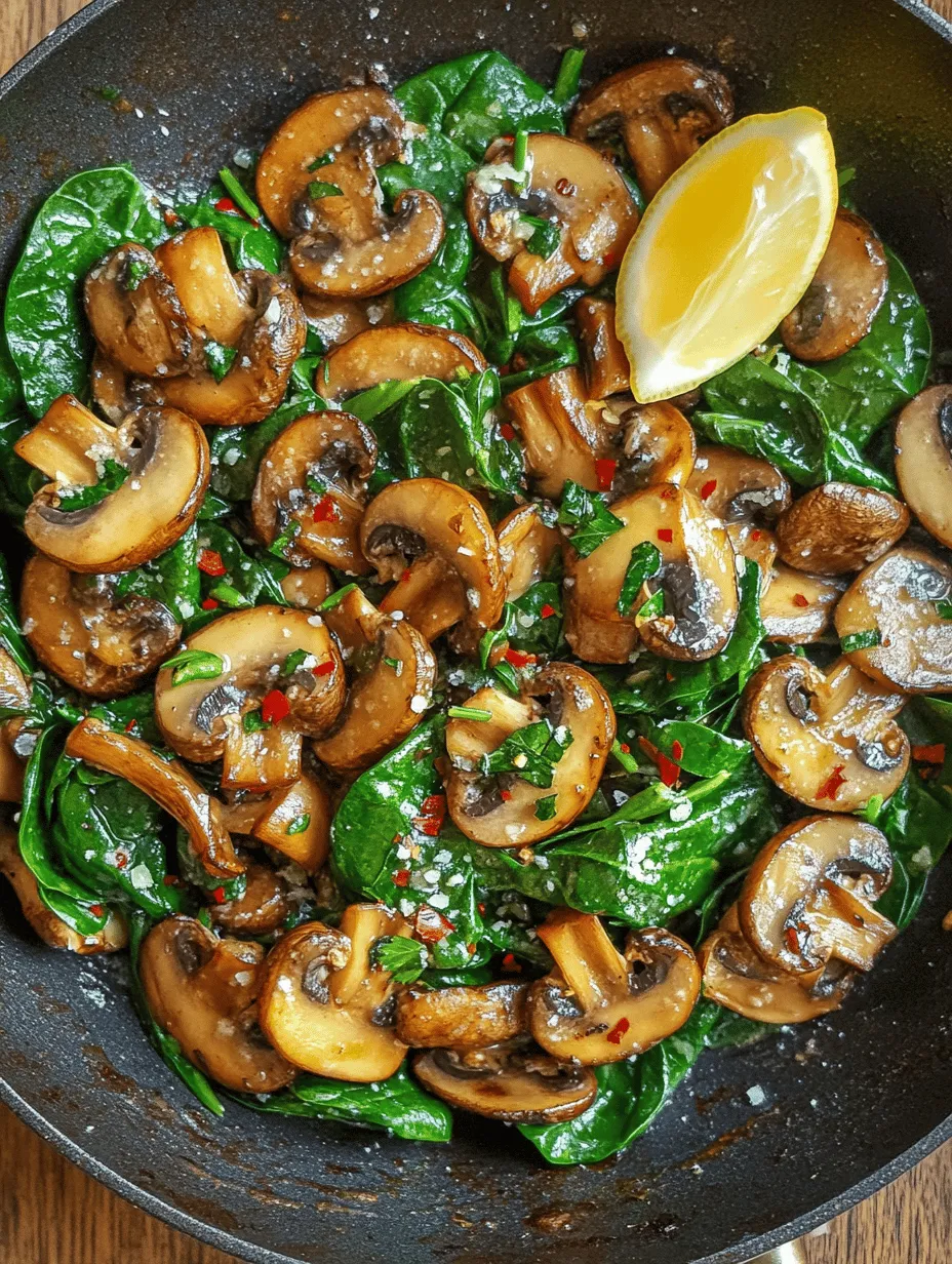 In today's fast-paced world, finding time to prepare healthy meals can often feel like a daunting task. However, the beauty of cooking lies in its simplicity, and one dish that perfectly embodies this principle is Easy Sautéed Mushrooms with Spinach. This delightful dish is not only a visual treat but also a powerhouse of flavors and nutrients, making it an ideal addition to any meal plan.