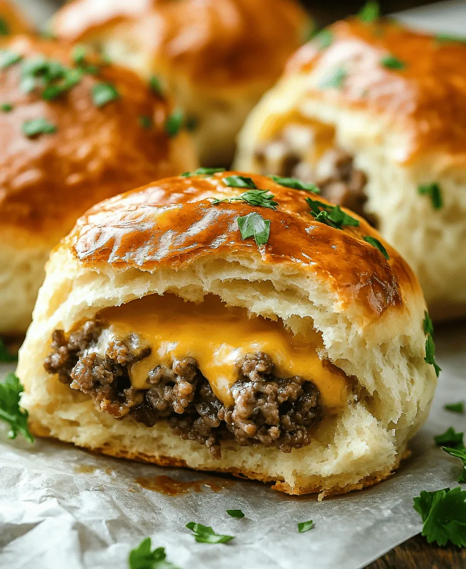 If you're on the lookout for a dish that perfectly embodies comfort food, look no further than Cheesy Beef Stuffed Biscuit Bombs. This delightful recipe combines the heartiness of ground beef with the creamy richness of cheese, all enveloped in a flaky biscuit dough. Whether you’re hosting a gathering, looking for a satisfying snack, or craving a comforting meal, these biscuit bombs are sure to impress. Their popularity stems from their versatility, making them an ideal choice for any occasion.