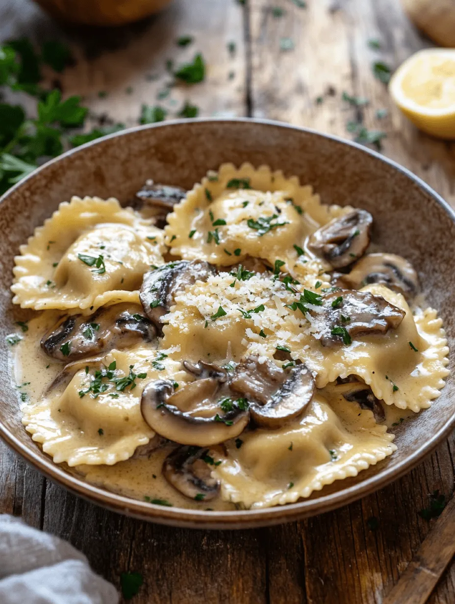 Mushroom Ravioli in Garlic Butter Sauce is a dish that embodies the essence of comfort food, delivering rich, savory flavors that warm the heart and soul. This delightful pasta recipe combines the earthy taste of mushrooms with the creamy richness of ricotta cheese, all enveloped in a luscious garlic butter sauce. The appeal of homemade pasta is undeniable; it allows you to control the ingredients and flavors while indulging in the rewarding experience of crafting a meal from scratch.