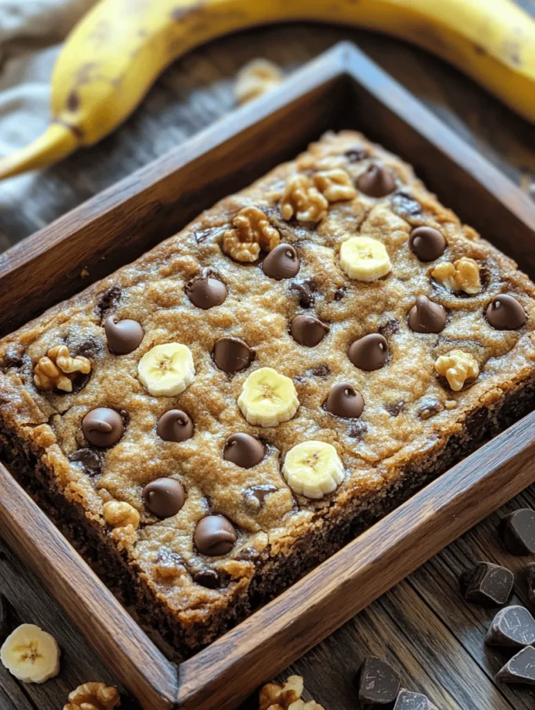 When it comes to desserts, banana-based treats have earned a special place in the hearts of many. Their natural sweetness, moist texture, and delightful aroma make them an irresistible choice for bakers and dessert lovers alike. One of the most scrumptious and satisfying ways to enjoy this versatile fruit is in the form of Banana Bliss Chocolate Chip Bars. These bars not only satisfy your sweet tooth but also offer a healthier alternative to traditional dessert options.