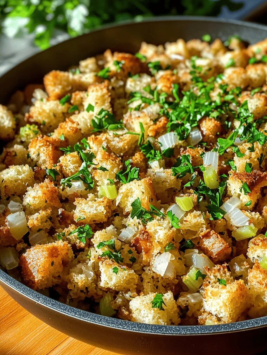 Stovetop stuffing has become a staple during holidays and family gatherings, capturing the hearts and taste buds of many. Its warm, comforting essence is often associated with family traditions, festive meals, and the aroma of home cooking that fills the air. Whether served alongside a perfectly roasted turkey at Thanksgiving or enjoyed as a hearty side dish during Sunday dinners, this versatile dish can elevate any meal.