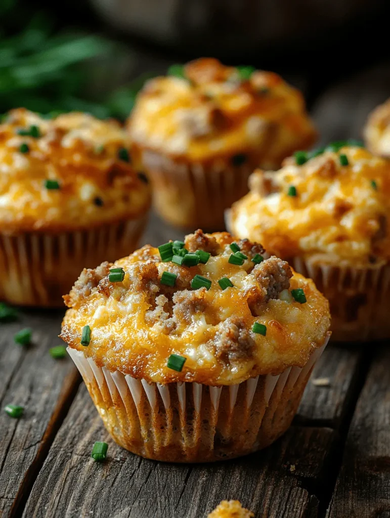 In the fast-paced world we live in, breakfast often becomes an overlooked meal, yet it remains one of the most important parts of our daily routine. For those seeking a quick yet satisfying option, look no further than Savory Sausage Egg and Cheese Muffins. These delightful muffins seamlessly blend the robust flavors of breakfast sausage, the creaminess of melted cheese, and the nourishment of eggs, all encased in a warm, portable form. Whether you’re rushing out the door or preparing for a leisurely brunch, these muffins serve as the perfect solution to start your day right.