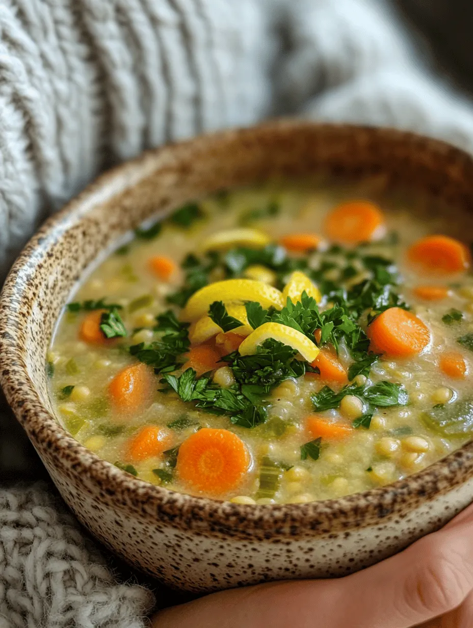 Lentil soups are a fantastic way to enjoy a hearty, nutritious meal that is also easy to prepare. Among these, Zesty Lemon Lentil Soup stands out for its bright, fresh flavors and wholesome ingredients. This delightful soup not only provides comfort but is also packed with protein, fiber, and essential vitamins. With the increasing popularity of plant-based diets and health-conscious eating, lentil soup has become a staple in many households. This particular recipe takes the classic lentil soup to new heights by incorporating the zesty brightness of lemon, transforming a simple dish into a vibrant and satisfying experience.