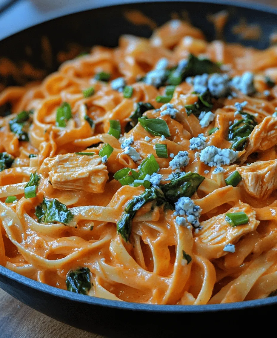 Buffalo Chicken Spinach Alfredo is a delectable dish that combines the rich, creamy flavors of Alfredo sauce with the bold and spicy notes of buffalo chicken. This recipe is perfect for those who enjoy a little kick in their pasta dishes while still indulging in the comfort of a classic cream sauce. It seamlessly marries the heat of buffalo sauce with the smoothness of Alfredo, creating a culinary experience that tantalizes the taste buds and satisfies the soul.