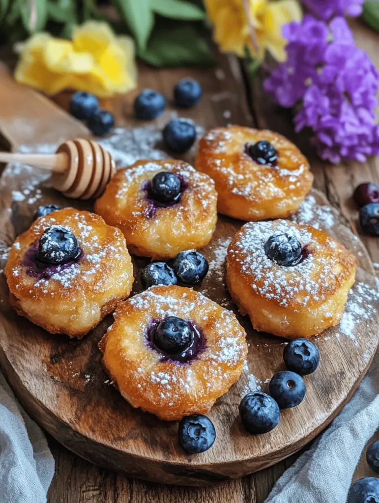 Incorporating healthy ingredients into our meals is a delightful way to nourish our bodies while still enjoying delicious flavors. One such recipe that beautifully combines health and indulgence is the Blueberry Greek Yogurt Fritters. These delightful fritters are not only simple to prepare but are also packed with nutritious ingredients like fresh blueberries and Greek yogurt. With their vibrant color and irresistible taste, they're perfect for breakfast, a snack, or even dessert.