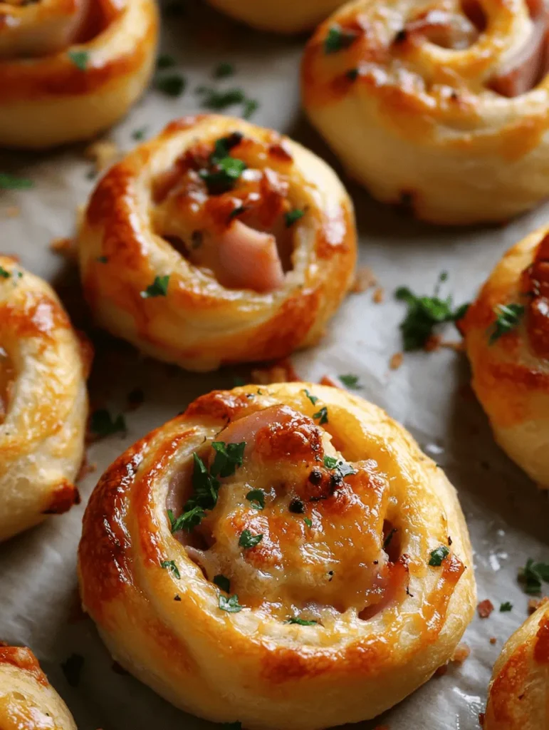 Delve into the world of delightful flavors with these Deliciously Cheesy Hot Ham & Cheese Pinwheels. Perfect for parties, quick snacks, or family gatherings, this recipe combines the savory taste of ham and Swiss cheese wrapped in warm, flaky crescents, making it an irresistible treat. The beauty of pinwheels lies in their simplicity and adaptability, allowing you to customize them to suit your palate and the occasion. This blog post will guide you through the steps of creating this mouthwatering dish while also exploring its versatility and appeal. Whether you're a seasoned home cook or a kitchen novice, this recipe is easy to follow and sure to impress.