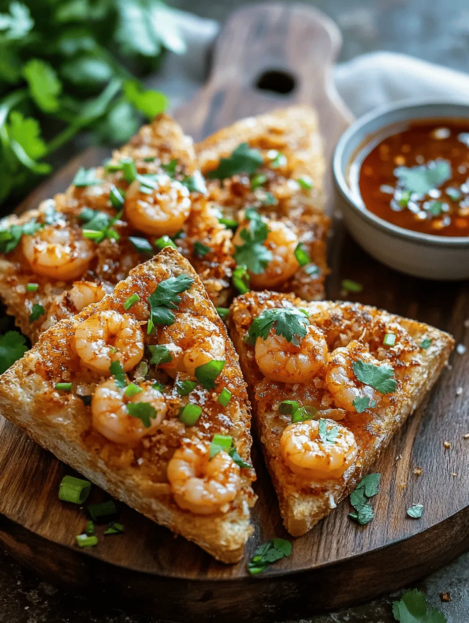 Shrimp toast is a culinary gem that has captured the hearts and taste buds of food lovers around the globe. This beloved appetizer, particularly prominent in Asian cuisines, combines the satisfying crunch of toasted bread with a creamy, flavorful shrimp mixture. The delightful interplay of textures—from the crisp exterior to the tender shrimp filling—creates a dish that is both simple to make and impressive to serve. Whether you're hosting a dinner party or simply indulging in a gourmet snack at home, shrimp toast is a versatile choice that appeals to a wide range of palates.