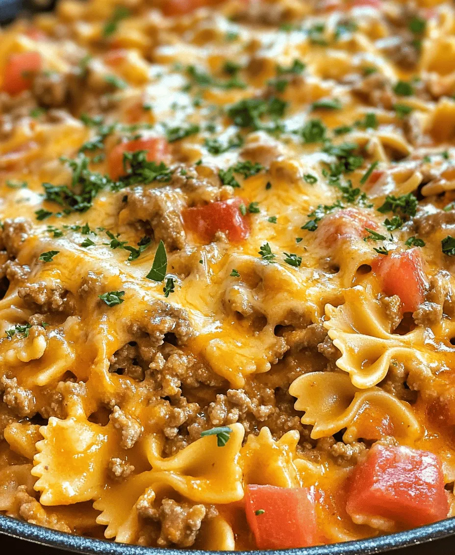 When it comes to family gatherings, few dishes evoke warmth and comfort quite like a hearty serving of Cheesy Beef and Bowtie Pasta. This delightful meal not only tantalizes the taste buds but also brings loved ones together around the dinner table, fostering connections that are often strengthened through shared experiences over delicious food. With its creamy texture, rich flavors, and a satisfying blend of ingredients, this dish has quickly become a staple in many households, making it the perfect choice for cozy family nights.