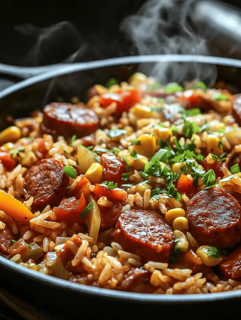 In the culinary world, few dishes embody the spirit of comfort food quite like the Cajun Sausage and Rice Skillet. This vibrant, flavorful meal not only satisfies the palate but also brings warmth and joy to any dining table. Perfect for busy weeknights or leisurely weekends, this easy recipe combines the smoky heat of Cajun sausage with the wholesome goodness of rice and vegetables.