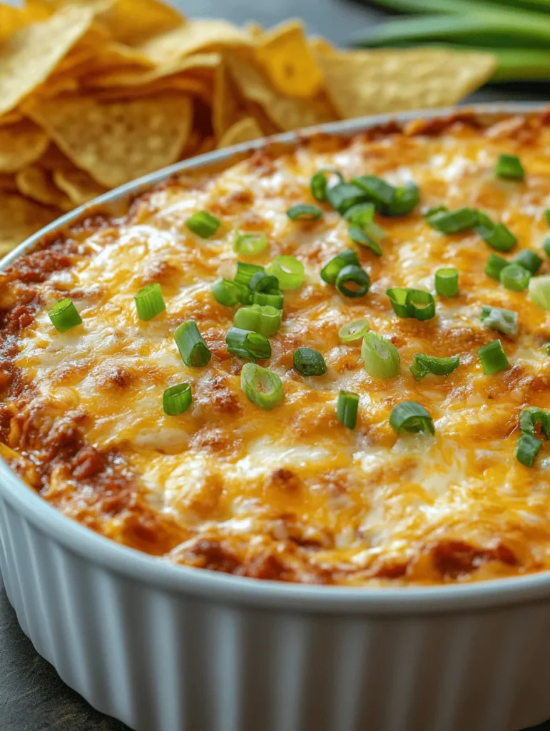 Chili cheese dip is a beloved staple at social gatherings, serving as a warm, comforting dish that effortlessly brings people together. Its rich, savory flavors and creamy texture make it a crowd-pleaser, and it perfectly complements the festive spirit of parties, game days, and casual get-togethers. Whether you're hosting a Super Bowl bash, a backyard barbecue, or a cozy movie night, this dip is sure to be a hit among guests of all ages.