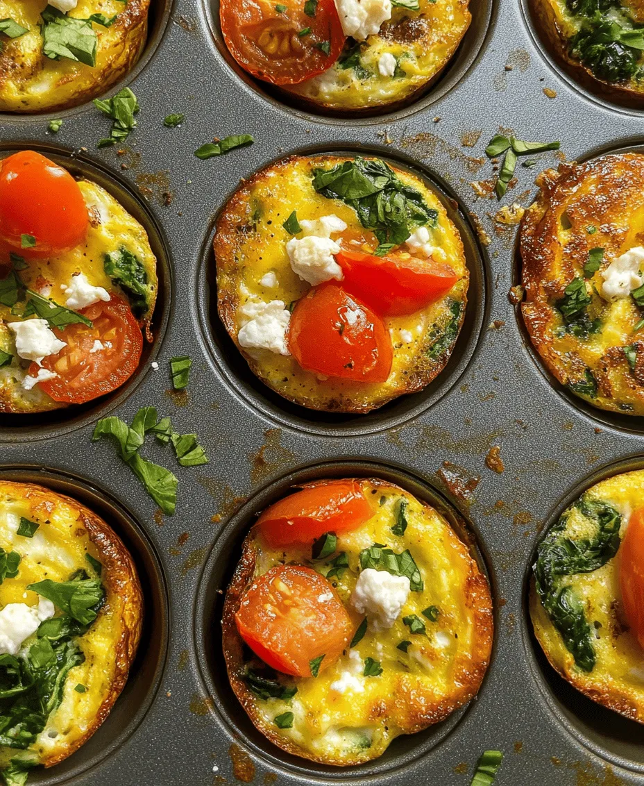 The success of any recipe starts with its ingredients. Let’s take a closer look at the core components of our Energizing Egg Muffins with Spinach & Feta, highlighting the health benefits and flavors they bring to the dish.