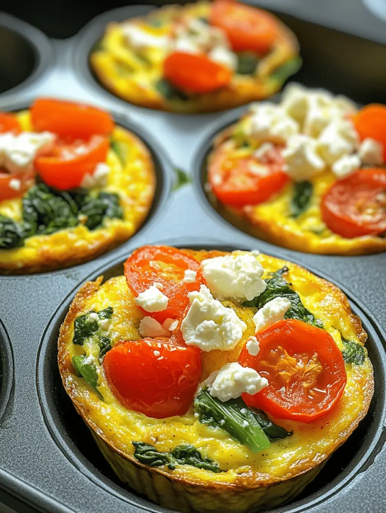 The success of any recipe starts with its ingredients. Let’s take a closer look at the core components of our Energizing Egg Muffins with Spinach & Feta, highlighting the health benefits and flavors they bring to the dish.
