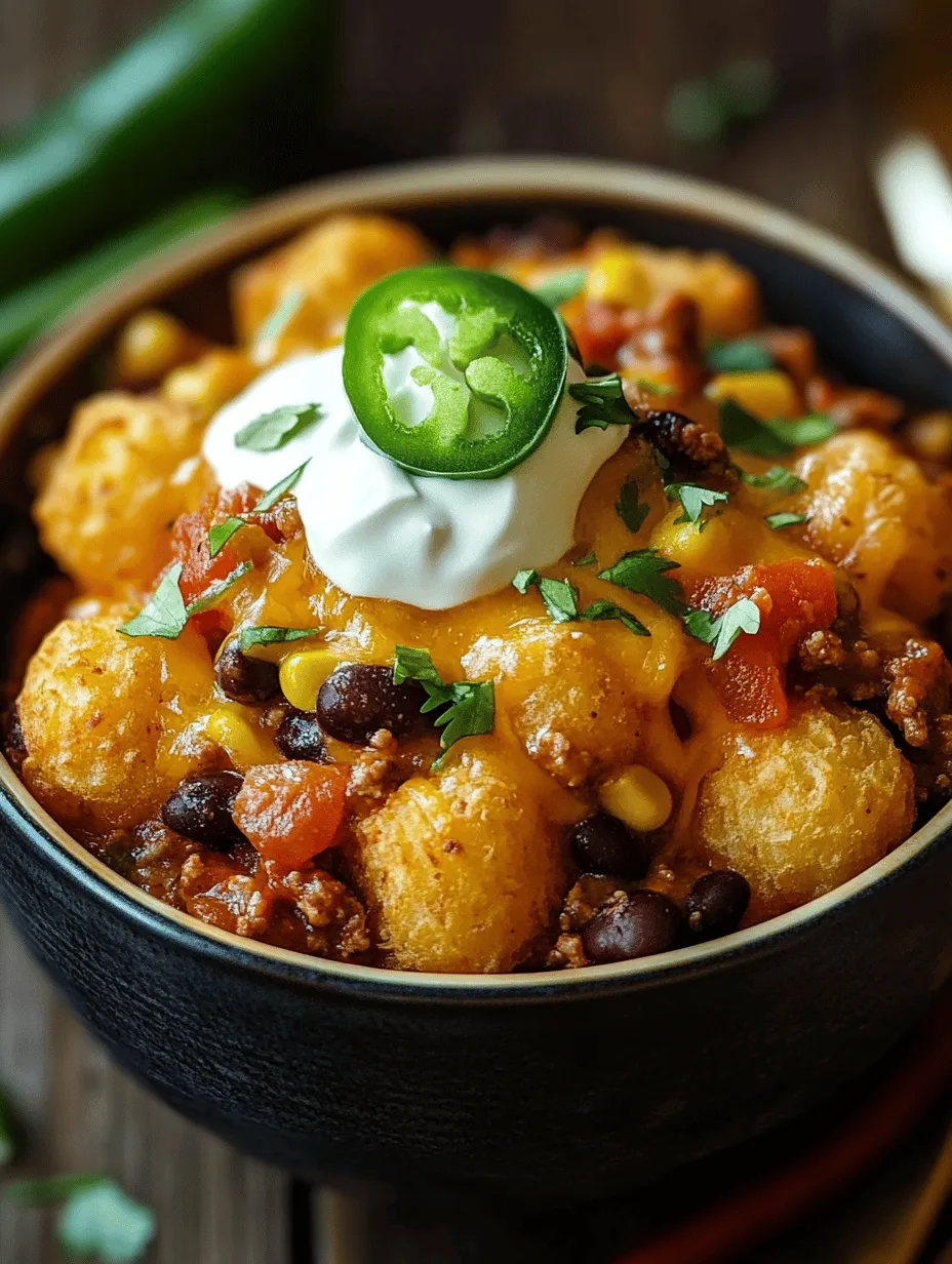 There's an undeniable charm in comfort food, a quality that brings warmth and joy to any dining experience. Among the myriad of dishes that fit this description, the Slow Cooker Cowboy Casserole stands out as a quintessential favorite that promises to satisfy both hunger and nostalgia. This hearty casserole combines the rich flavors of ground beef, black beans, corn, and cheese, all topped with crispy tater tots, making it an ideal meal for family dinners and gatherings alike.