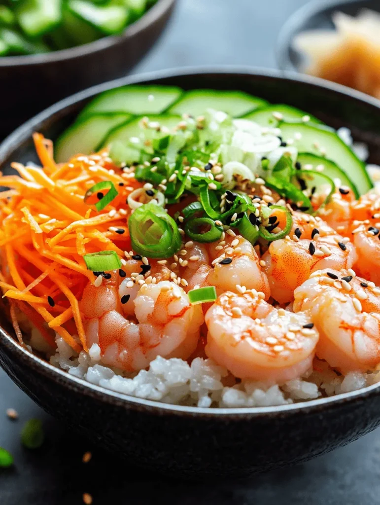 Delve into the world of vibrant flavors and wholesome ingredients with our Delicious Shrimp Poke Bowl recipe. This dish not only embodies the essence of Hawaiian cuisine but also brings a healthy twist to your dining table. Poke bowls, known for their fresh and colorful presentations, have gained immense popularity in recent years, appealing to health-conscious eaters and food enthusiasts alike. With fresh shrimp, colorful vegetables, and perfectly cooked sushi rice, this poke bowl is a feast for the eyes and the palate. Whether you're looking for a quick weeknight dinner or a dish to impress guests, this recipe is versatile and easy to customize.