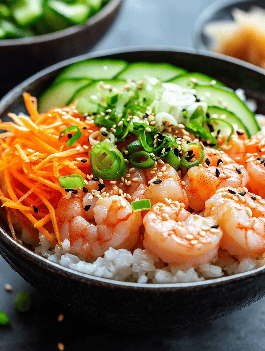 Delve into the world of vibrant flavors and wholesome ingredients with our Delicious Shrimp Poke Bowl recipe. This dish not only embodies the essence of Hawaiian cuisine but also brings a healthy twist to your dining table. Poke bowls, known for their fresh and colorful presentations, have gained immense popularity in recent years, appealing to health-conscious eaters and food enthusiasts alike. With fresh shrimp, colorful vegetables, and perfectly cooked sushi rice, this poke bowl is a feast for the eyes and the palate. Whether you're looking for a quick weeknight dinner or a dish to impress guests, this recipe is versatile and easy to customize.