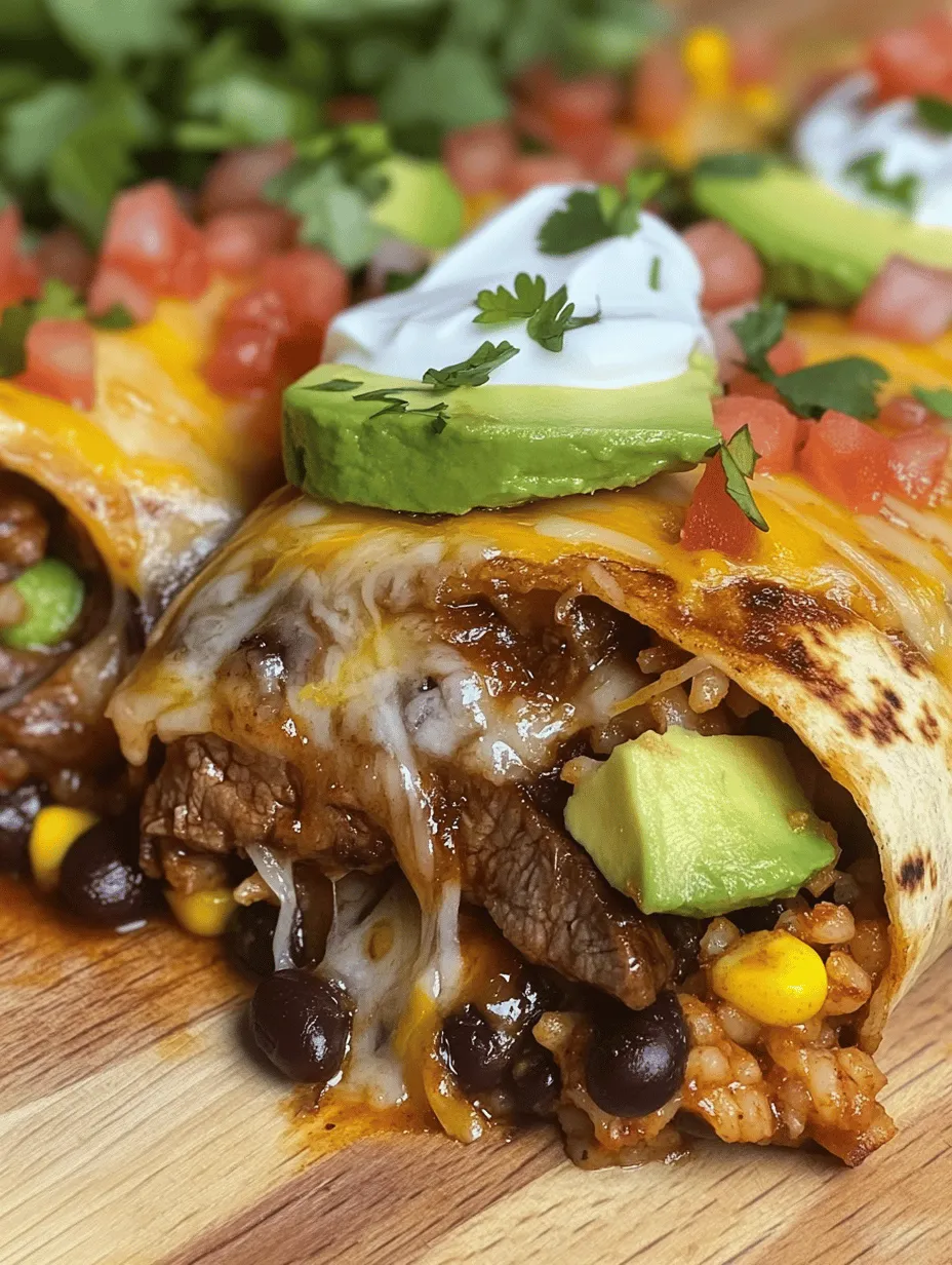 The success of any dish lies in its ingredients, and the Sizzling Steak Burrito Fiesta is no exception. Each component plays a crucial role in creating a harmonious blend of flavors that will leave you craving more.