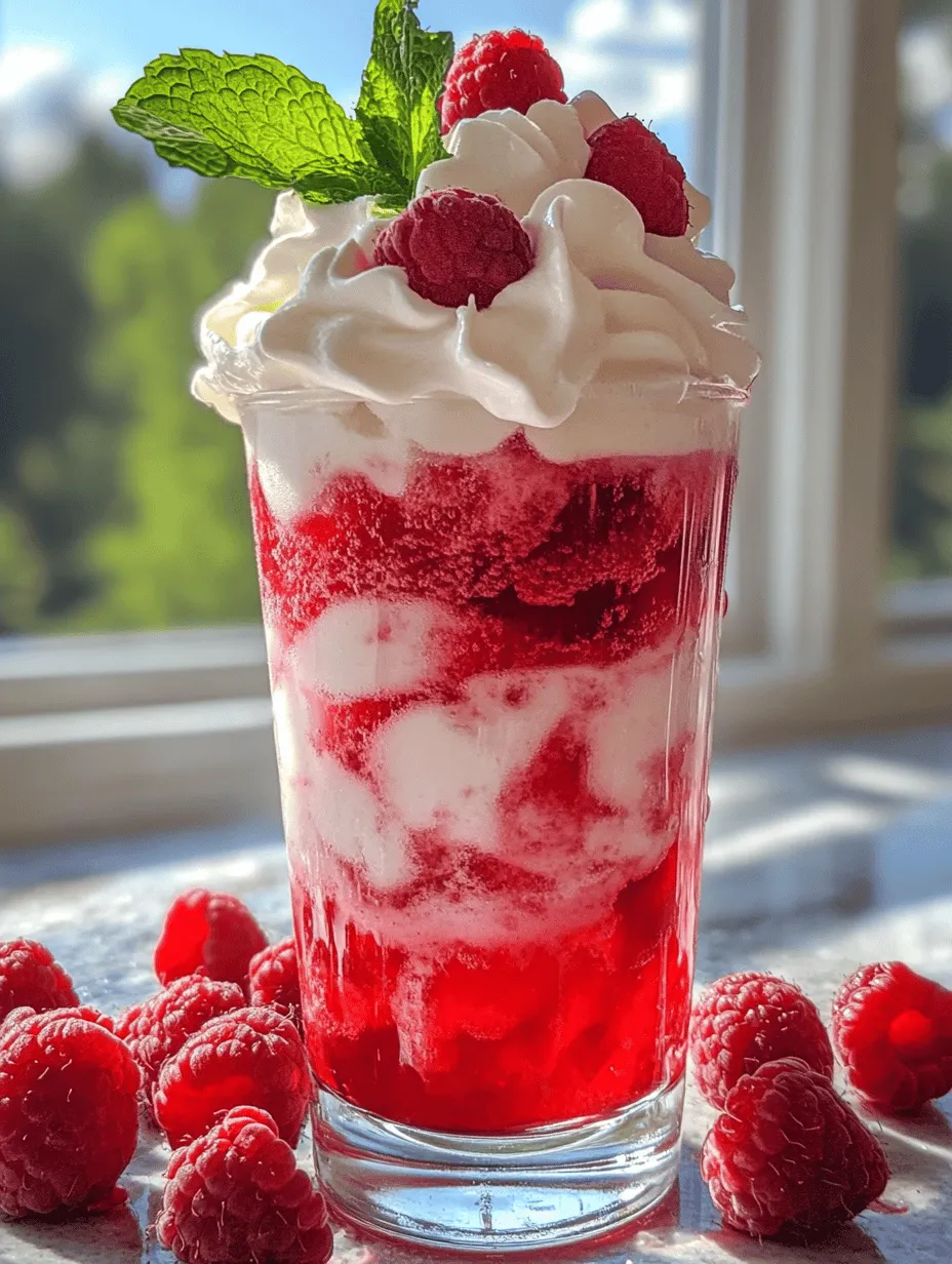 Every great recipe starts with quality ingredients, and raspberry cream soda is no exception. Each component plays a vital role in creating this delightful drink, contributing to its flavor profile and overall experience. Let’s take a closer look at the key ingredients that make this beverage shine.