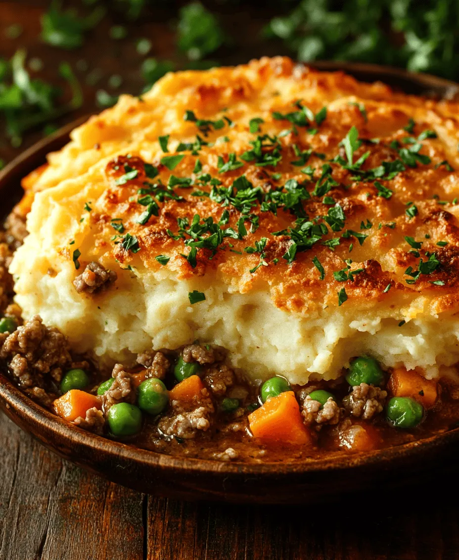 When the weather turns chilly, or life simply demands a comforting embrace, few dishes can compete with the warmth of a homemade Shepherd's Pie. This classic comfort food, with its golden crust and savory filling, has been a beloved staple in many households for generations. What makes Shepherd's Pie so appealing is not just its delicious flavor, but also its versatility; it can be tailored to suit a variety of tastes and dietary preferences. Whether you prefer the traditional lamb filling or opt for beef, this dish can easily accommodate your palate.