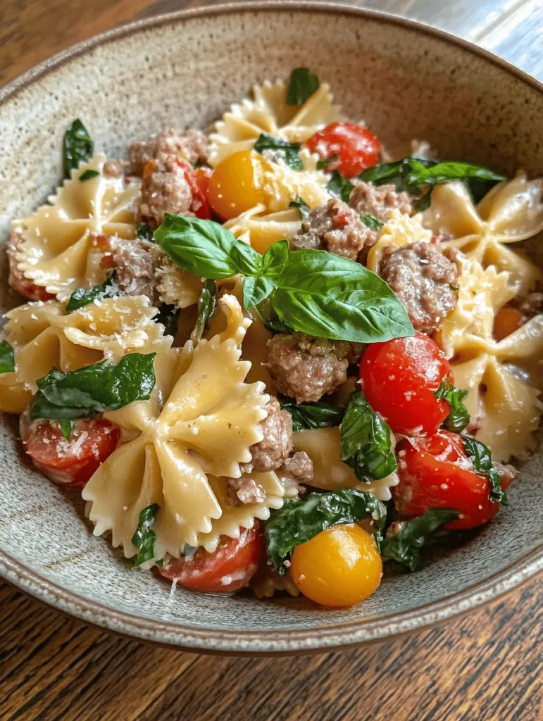 When we think of comfort food, pasta often takes center stage. Its versatility, combined with the warmth of a rich sauce, makes it a universally loved dish, perfect for any occasion. The creamy Italian sausage and bow tie pasta recipe embodies this concept beautifully. With a delightful interplay of flavors and textures, this dish is not only satisfying but also incredibly easy to prepare, making it an ideal choice for both weeknight dinners and special gatherings.