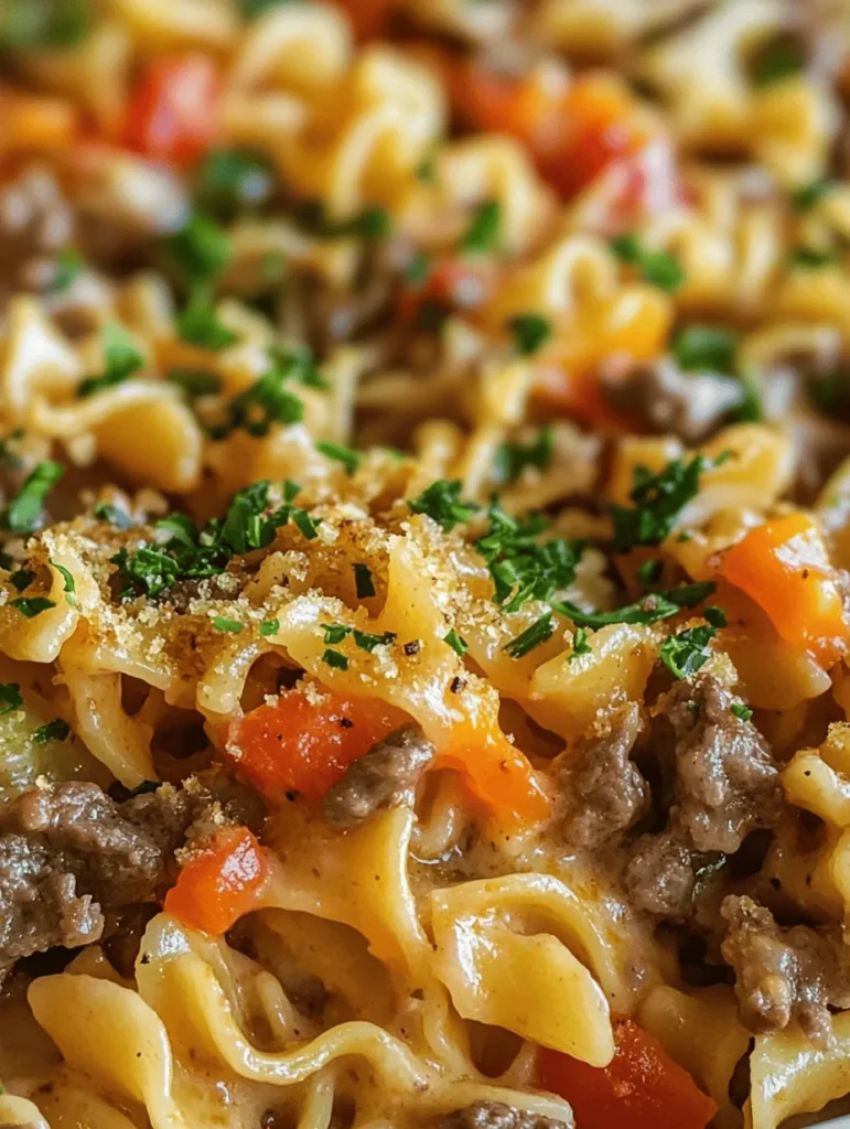 In the realm of comfort food, few dishes evoke the same sense of warmth and satisfaction as a creamy beef noodle casserole. This delightful recipe combines savory flavors with a creamy texture, making it a staple at family dinners and potluck gatherings alike. The allure of this casserole lies not only in its comforting qualities but also in its ability to bring families together around the dinner table, sharing laughter and stories over a hearty meal.