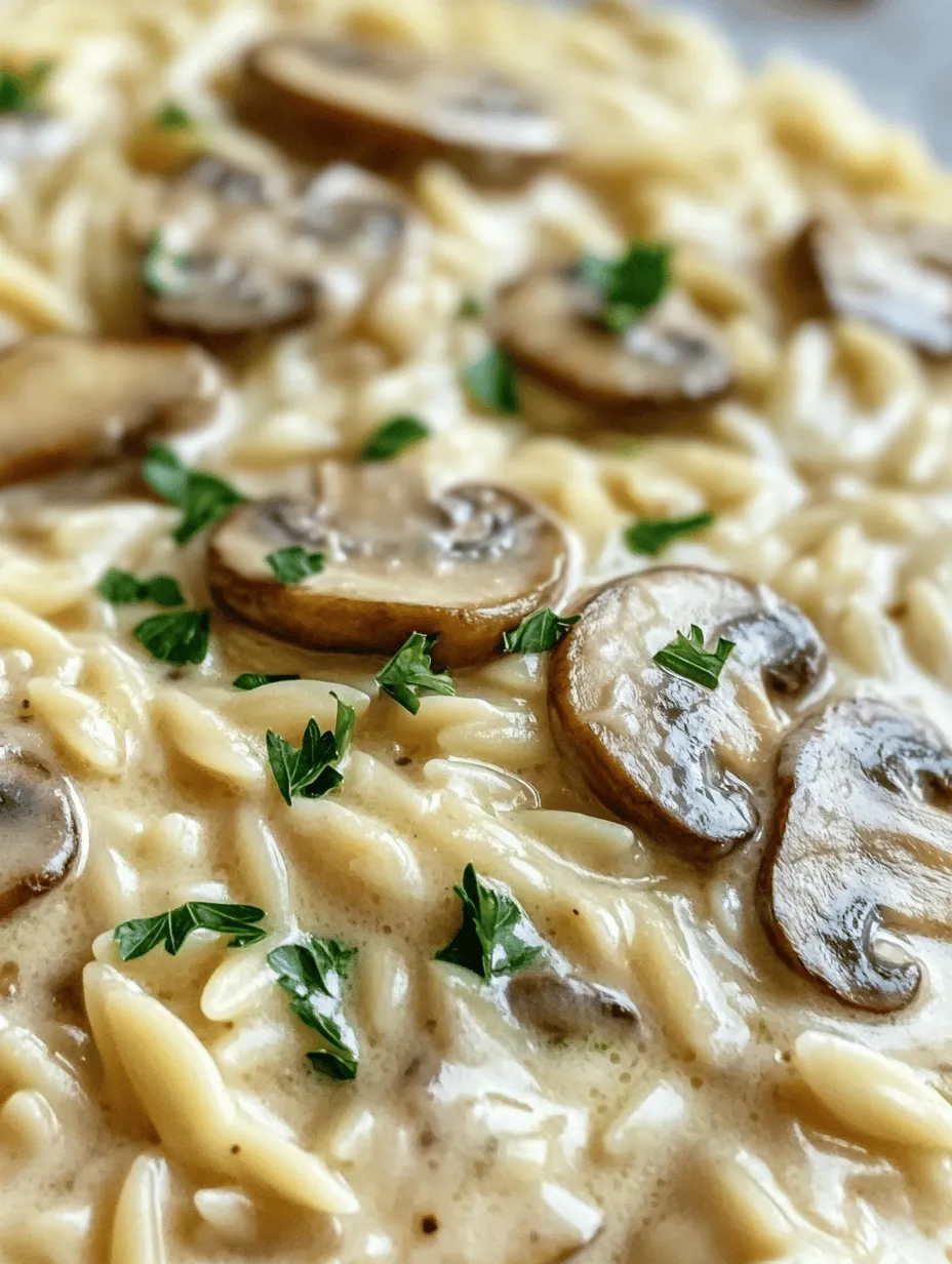 In the world of contemporary cuisine, creamy orzo dishes have emerged as a beloved staple for many home cooks and food enthusiasts alike. The delicate shape of orzo pasta, resembling grains of rice, lends itself beautifully to a variety of flavors and textures. When paired with rich ingredients like earthy mushrooms and a velvety sauce, orzo transcends its simple origins to become a comforting meal that feels both indulgent and nourishing.