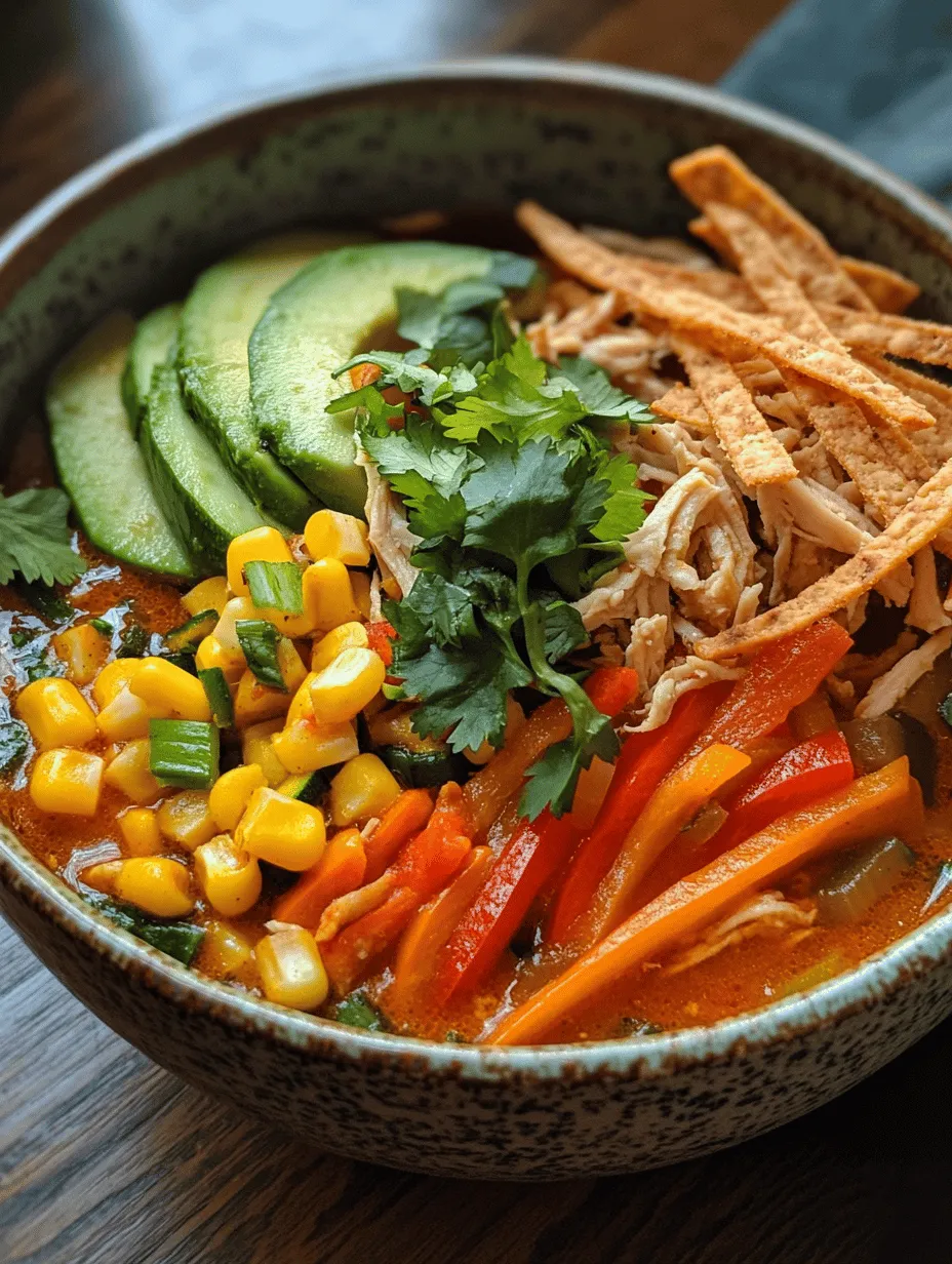 In the world of comfort foods, few dishes can rival the warmth and satisfaction provided by a hearty bowl of soup. The Southwest Chicken Soup is a delightful blend of vibrant ingredients and spices that not only warms the body but also tantalizes the taste buds. Whether you're seeking solace on a chilly evening or you want to serve something special at your next gathering, this soup checks all the boxes. Its rich flavors and wholesome ingredients come together to create a dish that is both comforting and invigorating.