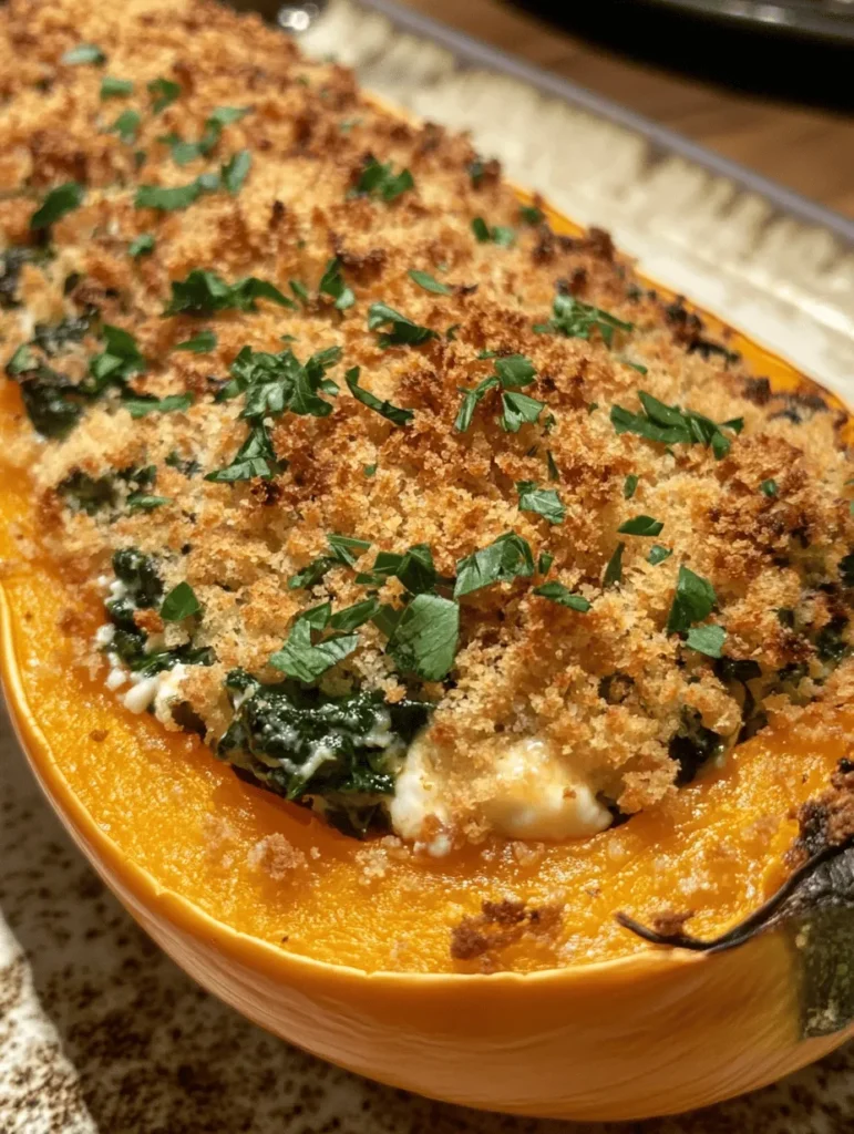 As the chill of autumn settles in, there's nothing quite as comforting as a warm, hearty dish that celebrates the season's bounty. Creamed Spinach Stuffed Butternut Squash is a delightful recipe that does just that. This dish marries the sweetness of roasted butternut squash with the creamy, savory goodness of spinach, making it a perfect centerpiece for any fall meal. Not only does it look stunning on the plate, but it's also packed with nutrients, making it as good for your health as it is for your taste buds.