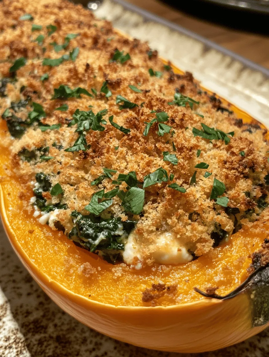 As the chill of autumn settles in, there's nothing quite as comforting as a warm, hearty dish that celebrates the season's bounty. Creamed Spinach Stuffed Butternut Squash is a delightful recipe that does just that. This dish marries the sweetness of roasted butternut squash with the creamy, savory goodness of spinach, making it a perfect centerpiece for any fall meal. Not only does it look stunning on the plate, but it's also packed with nutrients, making it as good for your health as it is for your taste buds.