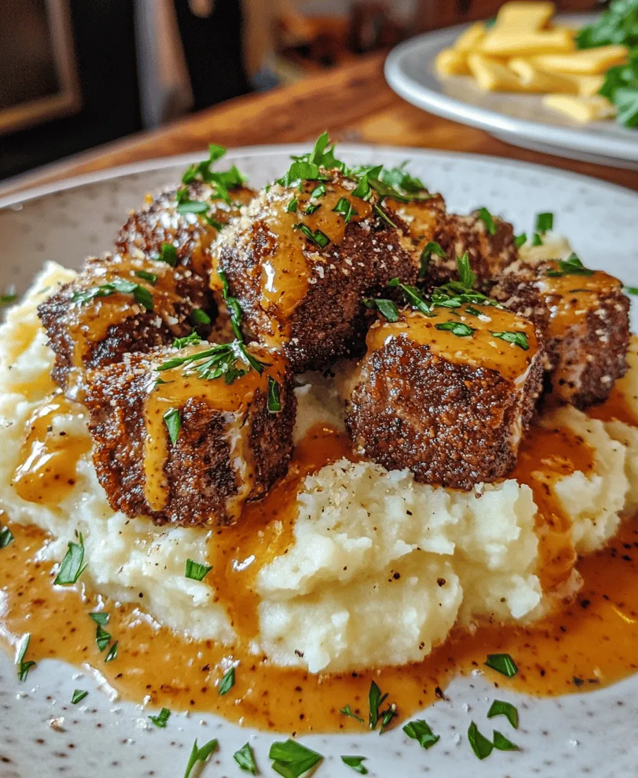 In the realm of comfort food, few dishes can rival the delectable combination of Cajun steak bites paired with creamy, cheesy mashed potatoes and a rich Parmesan sauce. This recipe encapsulates the essence of indulgent dining, bringing together robust flavors and comforting textures that are sure to satisfy any palate. Whether you’re preparing a cozy dinner for family or looking to impress guests at a gathering, these Cajun steak bites with cheesy mashed potatoes are designed to steal the show.