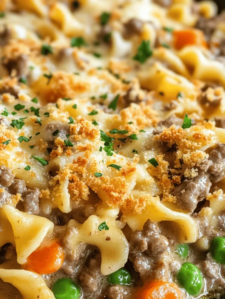 Comfort food holds a special place in our hearts, serving as a delicious reminder of family gatherings, holidays, and simple evenings spent together. It has the power to evoke nostalgia, comfort, and warmth, making it an essential part of our culinary repertoire. One dish that embodies the essence of comfort food is the Creamy Beef Noodle Bake—a quintessential family dinner recipe that promises satisfaction on every plate.