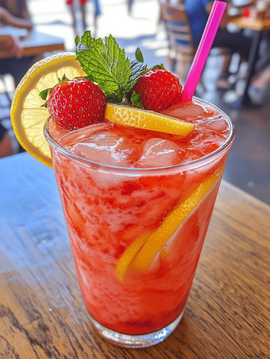 To make the best State Fair Strawberry Lemonade, it's crucial to understand the key ingredients that elevate this drink from simple to sensational. Each component plays a vital role in crafting a refreshing beverage that is both flavorful and visually appealing.