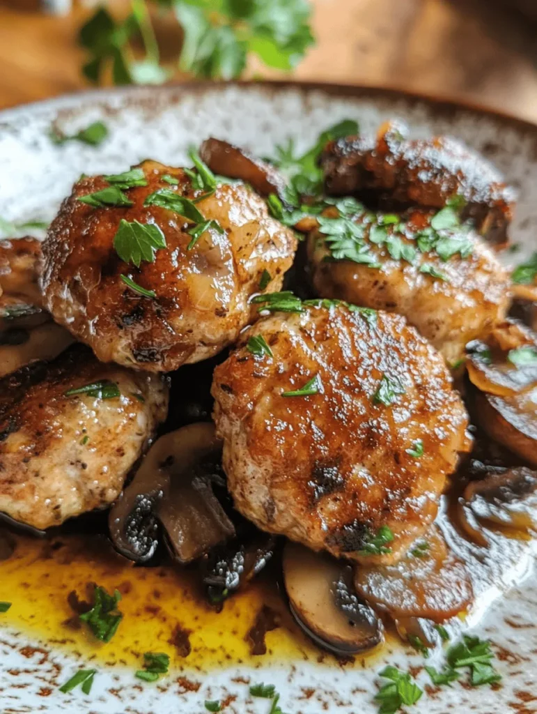 Mushroom chicken meatballs are a delightful and nutritious meal option that can easily fit into a variety of dietary preferences. Combining the rich flavors of ground chicken and earthy mushrooms, these meatballs offer a satisfying bite that appeals to both children and adults alike. The incorporation of lean proteins and vegetables not only makes this dish a wholesome choice but also ensures that it remains a staple in many households.