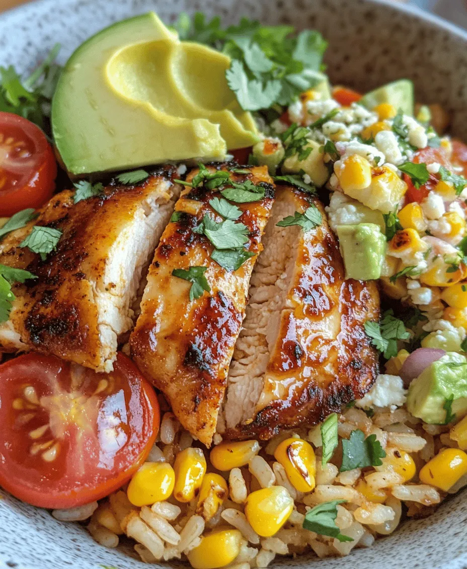 At the heart of the Street Corn Chicken Rice Bowl lies jasmine rice, a staple in many Asian cuisines. Renowned for its delicate, floral aroma and slightly sticky texture, jasmine rice serves as the perfect canvas for the bold flavors of this dish. Its fragrant qualities not only enhance the overall dining experience but also complement the savory grilled chicken and fresh vegetables.