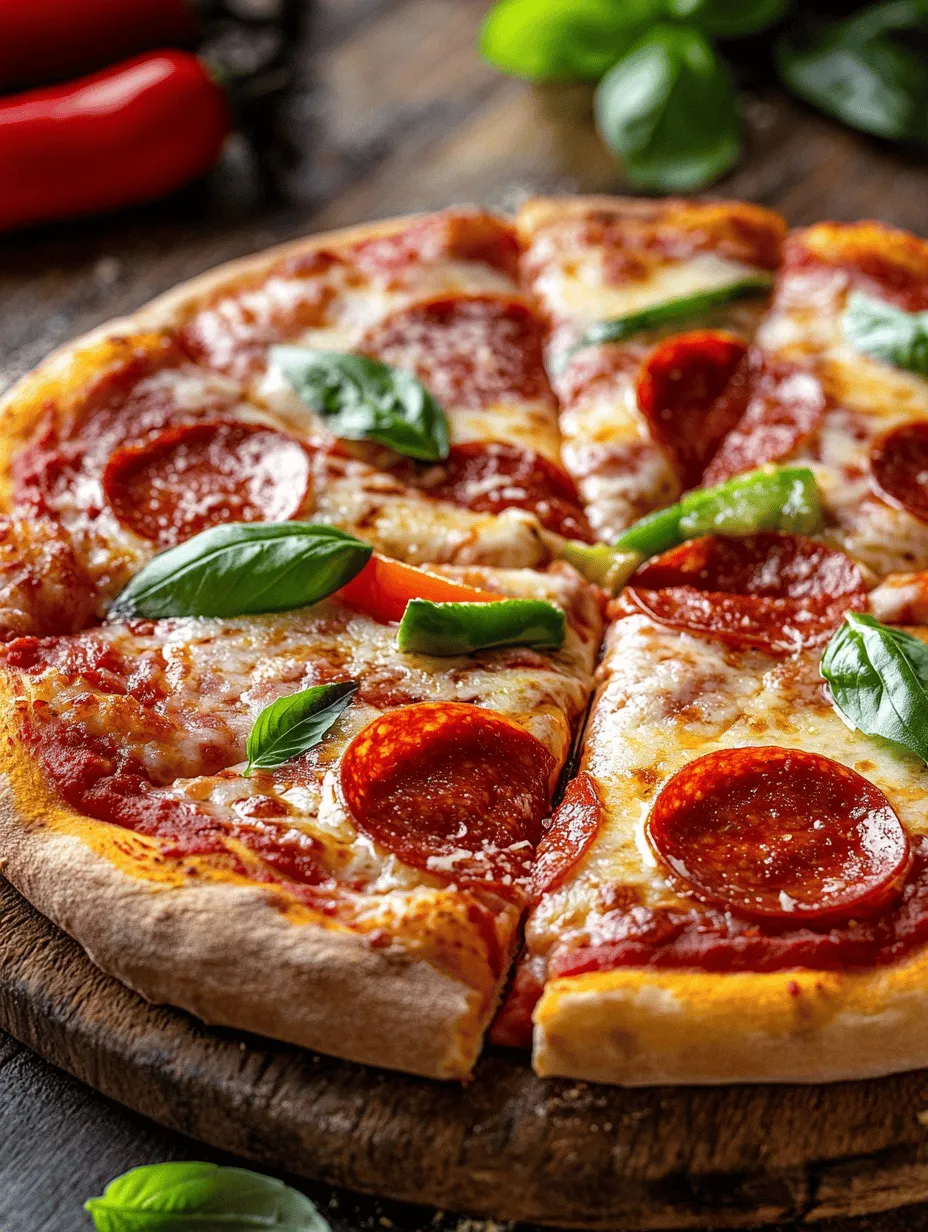 Homemade pizza has surged in popularity over the years, captivating food lovers with its irresistible aroma and the satisfaction of crafting a delicious meal from scratch. There’s something uniquely rewarding about rolling out your own dough, layering on your favorite toppings, and watching as it transforms in the oven into a bubbly, cheesy masterpiece. Among the myriad of pizza recipes available, the Cheesy Delight 12 Inch Pizza stands out. This recipe showcases the beauty of simplicity, allowing the flavors of fresh ingredients to shine through while still being adaptable to suit individual tastes.