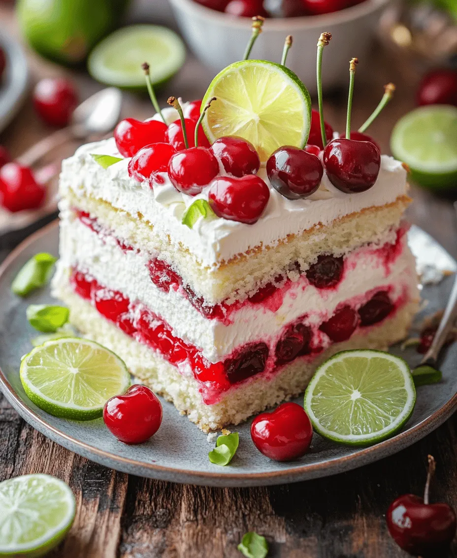 Poke cakes have taken the dessert world by storm, captivating the hearts and taste buds of bakers and sweet tooth enthusiasts alike. This unique style of cake is not only easy to make but also incredibly versatile, allowing for a variety of flavor combinations that cater to every season and occasion. Among these delightful creations, the Cherry Limeade Poke Cake stands out as a refreshing option, perfect for warm weather gatherings or any time you're craving a burst of fruity flavor.