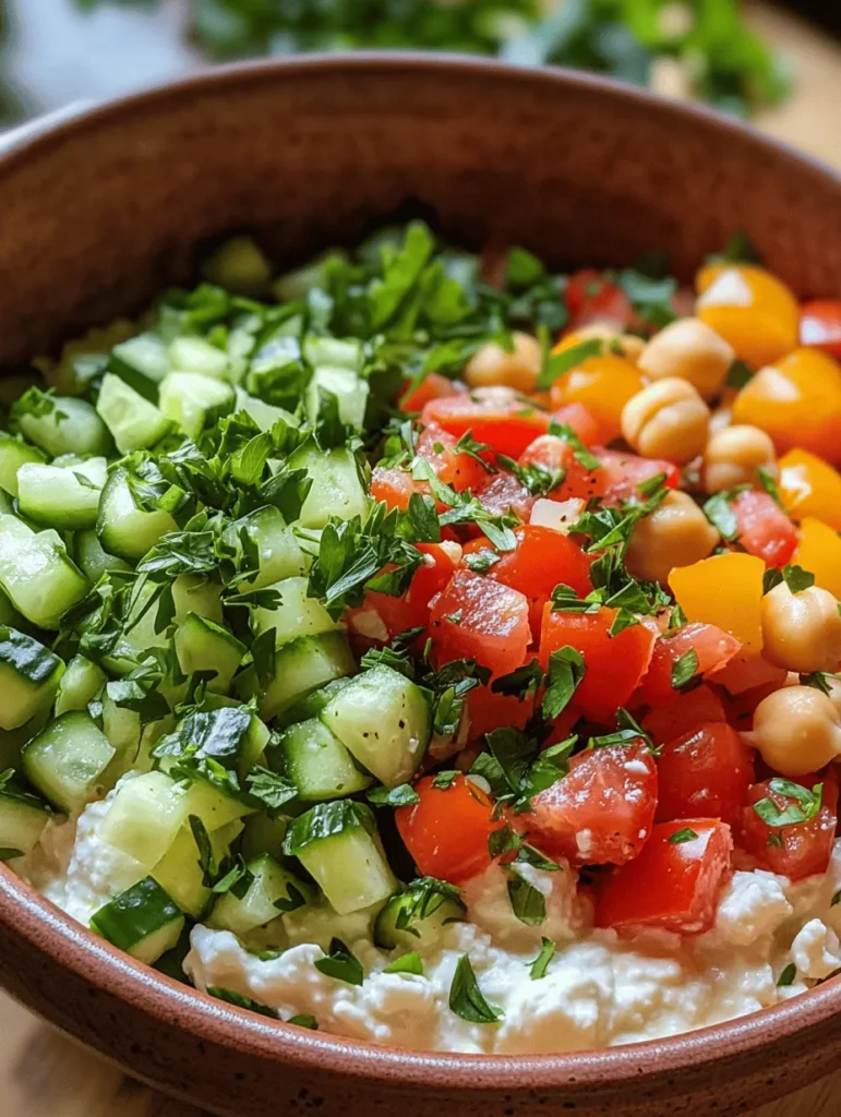 A successful Cottage Cheese & Chickpea Delight relies on the quality and freshness of its ingredients. Let’s explore the key components of this recipe to uncover their health benefits and culinary roles, ensuring you understand what makes this dish so special.