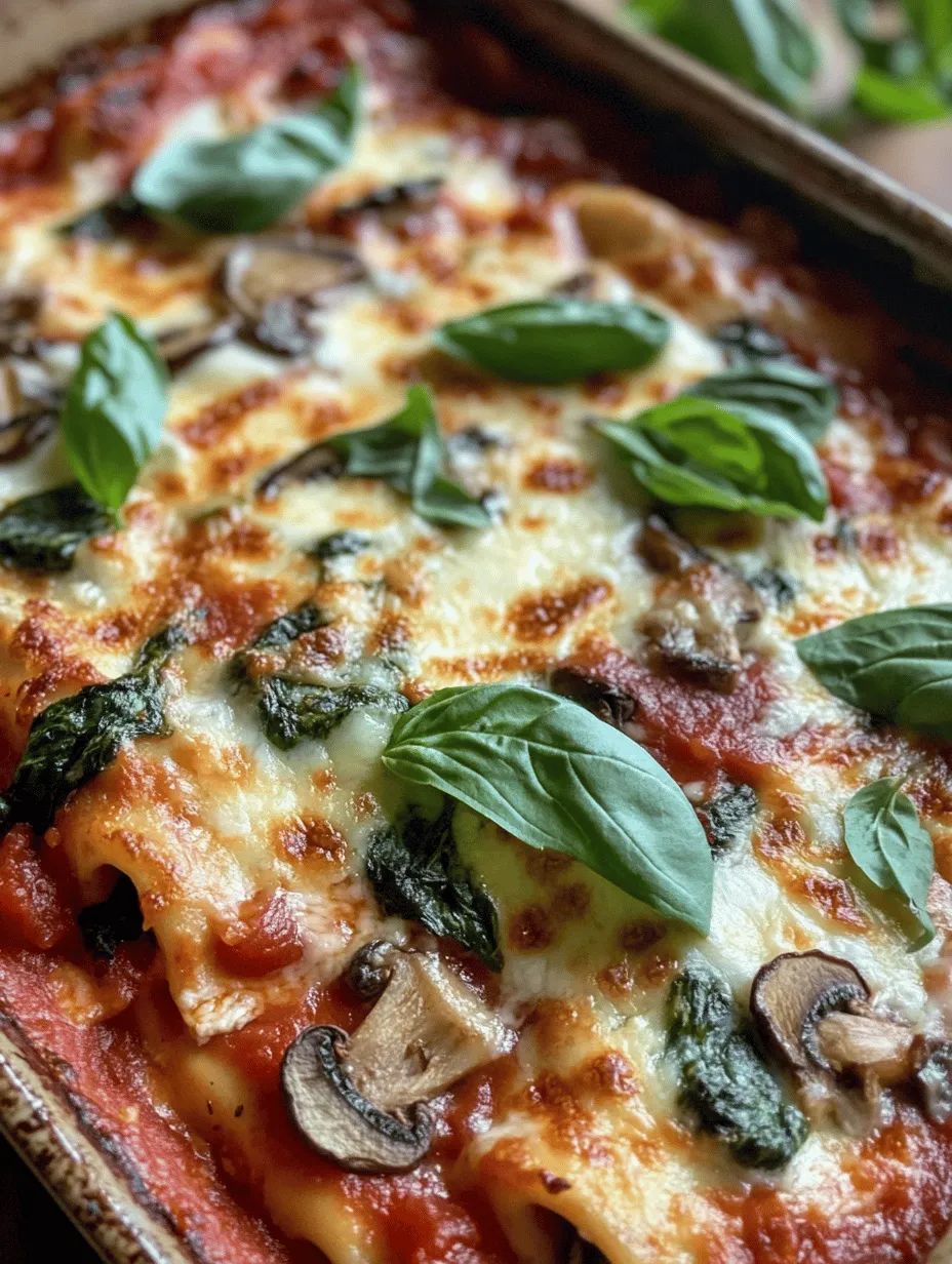 Cheesy Spinach and Mushroom Manicotti is a culinary embrace of flavors and textures that harmoniously unite to create a dish that is both comforting and satisfying. With its creamy, cheesy filling nestled inside tender pasta shells, this recipe is a vegetarian delight that appeals to diners of all ages. Whether you're hosting a family dinner, gathering with friends, or simply craving a cozy meal, this dish fits the bill perfectly. It's not only delicious but also offers a wholesome, nutritious option that highlights the goodness of vegetables without compromising on taste.