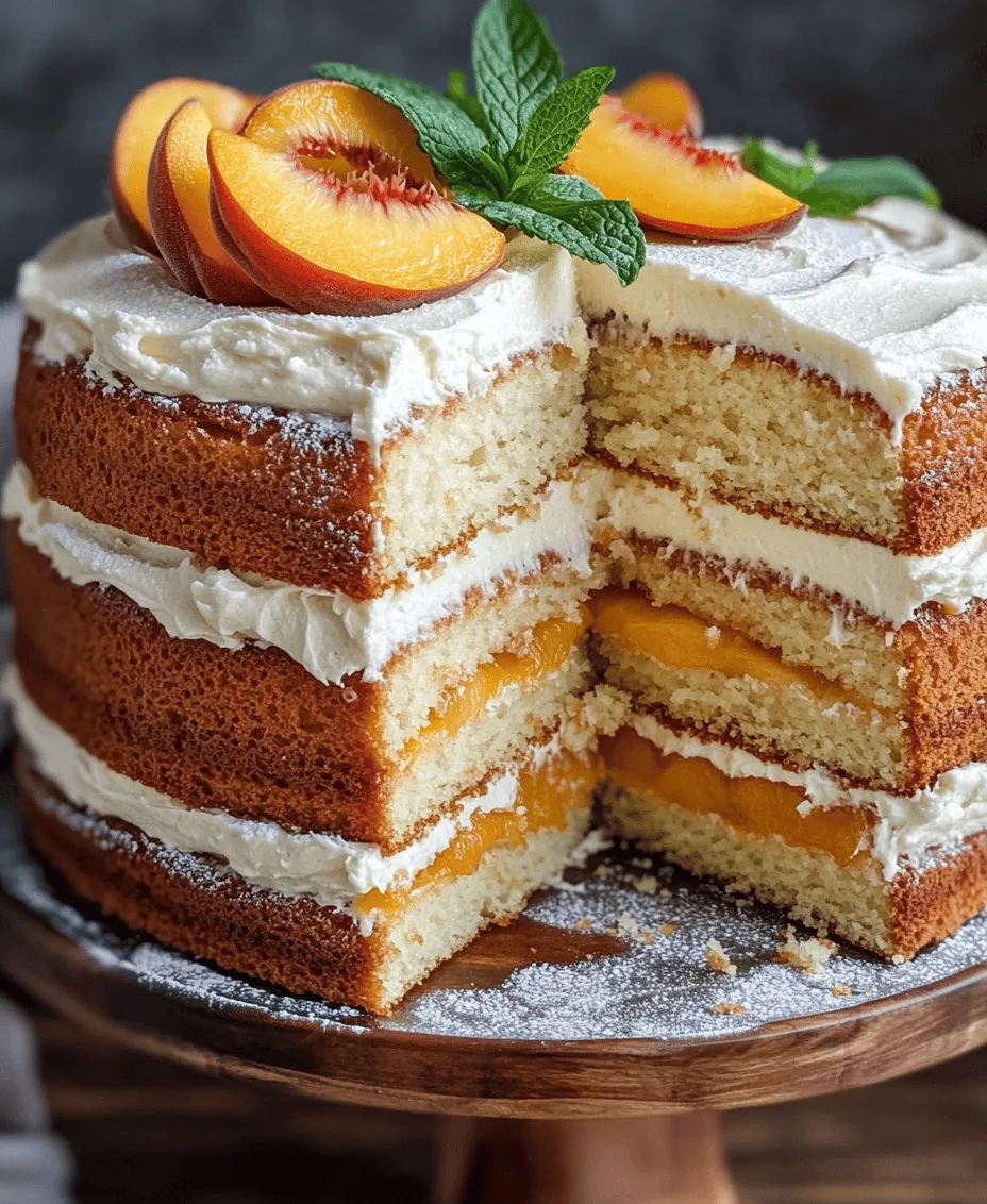 The foundation of any great layer cake is, of course, the cake itself. In our Peaches and Cream Layer Cake, we will be using several key ingredients that work together to create a moist, flavorful, and tender cake.