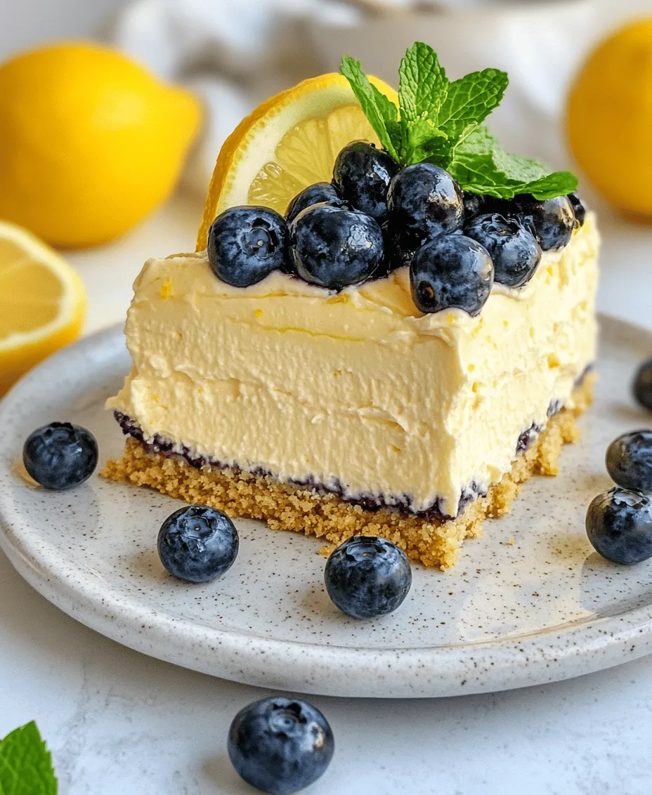 As the temperatures rise and summer approaches, there’s nothing quite like a refreshing dessert to cool you down. Enter the No-Bake Lemon Dazzling Blueberry Cream Cake—a delightful treat that perfectly captures the essence of warm weather. This cake is not only visually appealing with its vibrant colors but also offers a symphony of flavors that dance on your palate. The zesty lemon filling combined with the sweet burst of blueberries creates a harmonious balance that is sure to please a variety of taste preferences.