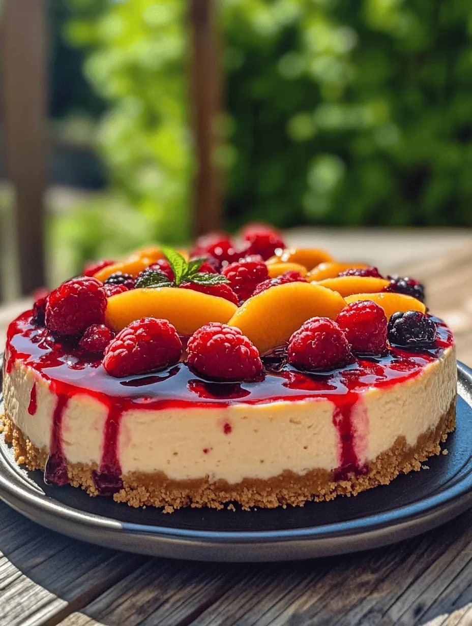 As the days become longer and the sun shines brighter, summer introduces a vibrant array of flavors that can transform any dessert into a celebration. One standout recipe that encapsulates this essence is the Summer Berry and Peach Cheesecake. This delightful treat is not just a dessert; it's an experience that combines the lusciousness of ripe peaches and the tartness of fresh berries, creating a symphony of flavors that are as visually appealing as they are delicious.