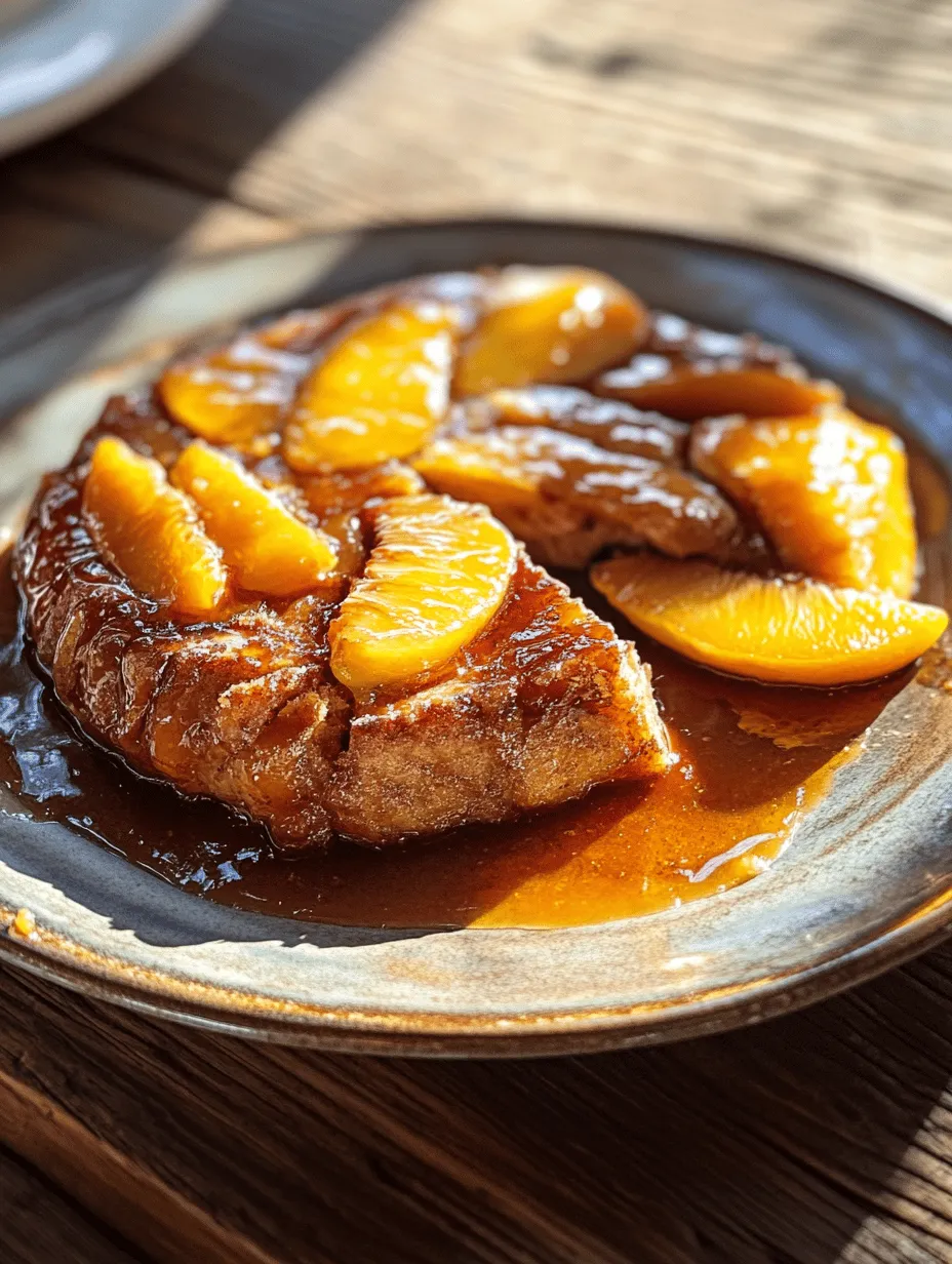 Imagine a golden cake with sweet, succulent peaches nestled in a rich, caramelized topping, all infused with the warm, inviting notes of bourbon. This is not just any cake; it's a Bourbon Peach Upside Down Cake, a delightful dessert that perfectly captures the essence of summer and the rich flavors of the South. The marriage of juicy peaches and aromatic bourbon creates a tantalizing flavor profile that elevates this cake beyond the ordinary. Whether you're preparing for a festive gathering, celebrating a special occasion, or simply indulging in a comforting dessert at home, this cake is sure to impress.
