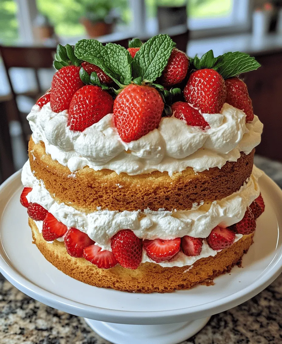 Strawberry Shortcake Layer Cake is a timeless dessert that evokes feelings of warmth and nostalgia. This classic treat is a staple at celebrations, gatherings, and summer picnics, delighting everyone with its vibrant flavors and beautiful presentation. The combination of soft sponge cake, fresh strawberries, and fluffy whipped cream creates an indulgent experience that tantalizes the taste buds. This cake not only satisfies a sweet tooth but also brings a sense of joy and celebration to any table.