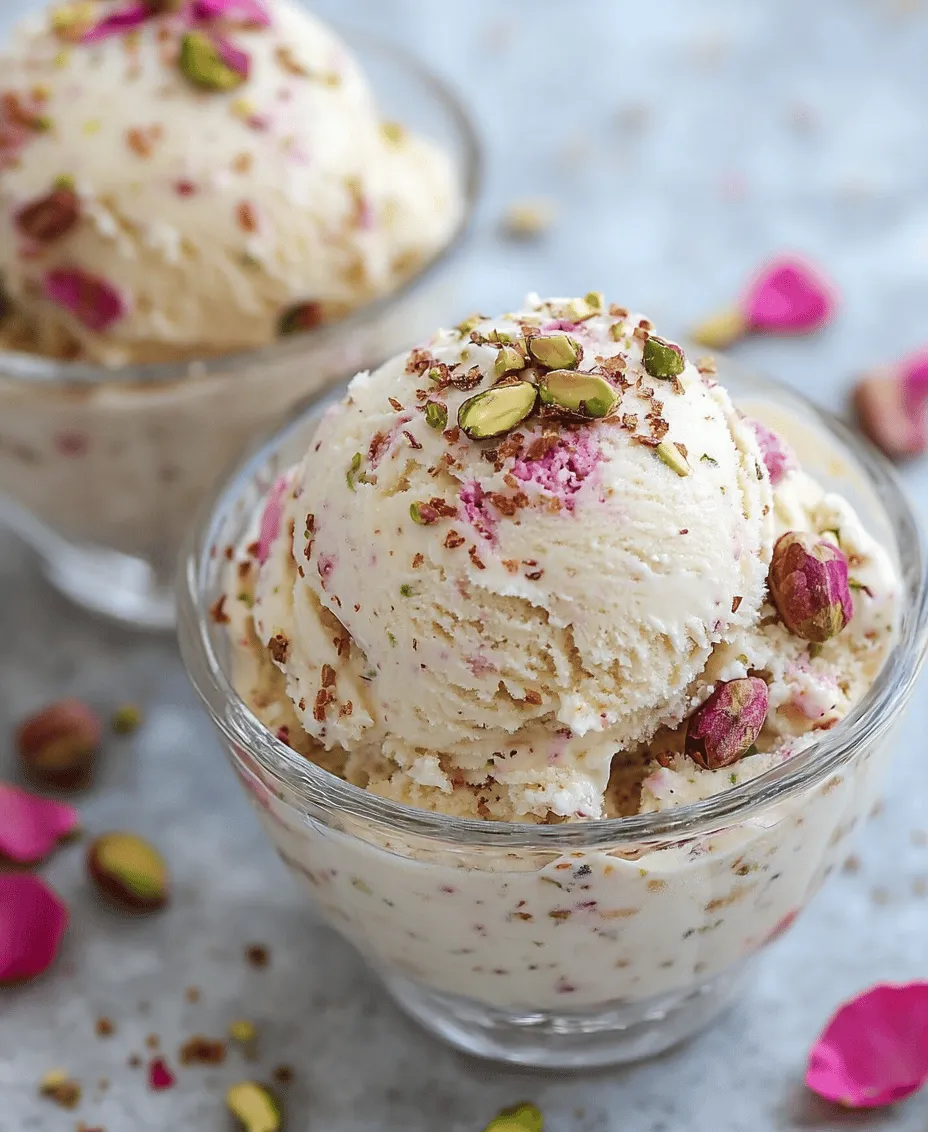 Delve into the world of exquisite flavors with our Rose Pistachio Cheesecake Ice Cream, a delightful fusion of creamy cheesecake and the nutty essence of pistachios, all elevated by the fragrant touch of rose water. This indulgent treat not only satisfies your sweet tooth but also celebrates the rich culinary traditions that highlight pistachios and floral ingredients. Perfect for warm days or special occasions, this homemade ice cream recipe is sure to impress your family and friends.