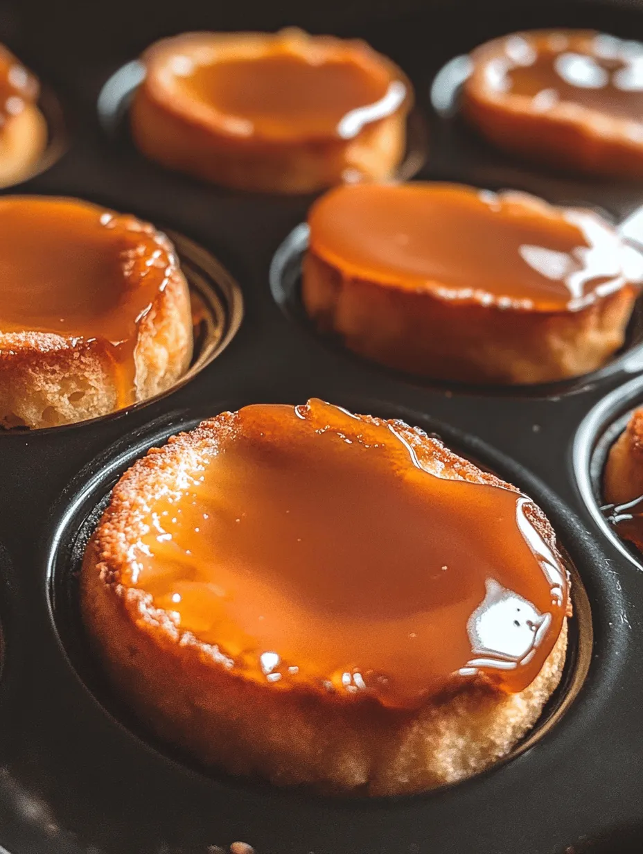 Desserts hold a special place in culinary traditions around the world, with flan standing out as a beloved classic. Originating in Spain and popularized in numerous Latin American countries, flan is cherished for its smooth, creamy texture and rich flavor. The traditional dish is made with simple ingredients such as eggs, milk, sugar, and vanilla, but its delightful taste has led to countless variations. One such creative twist is the Velvety Caramel Flan Muffins, a delicious hybrid that merges the beloved characteristics of flan with the convenience of muffins.