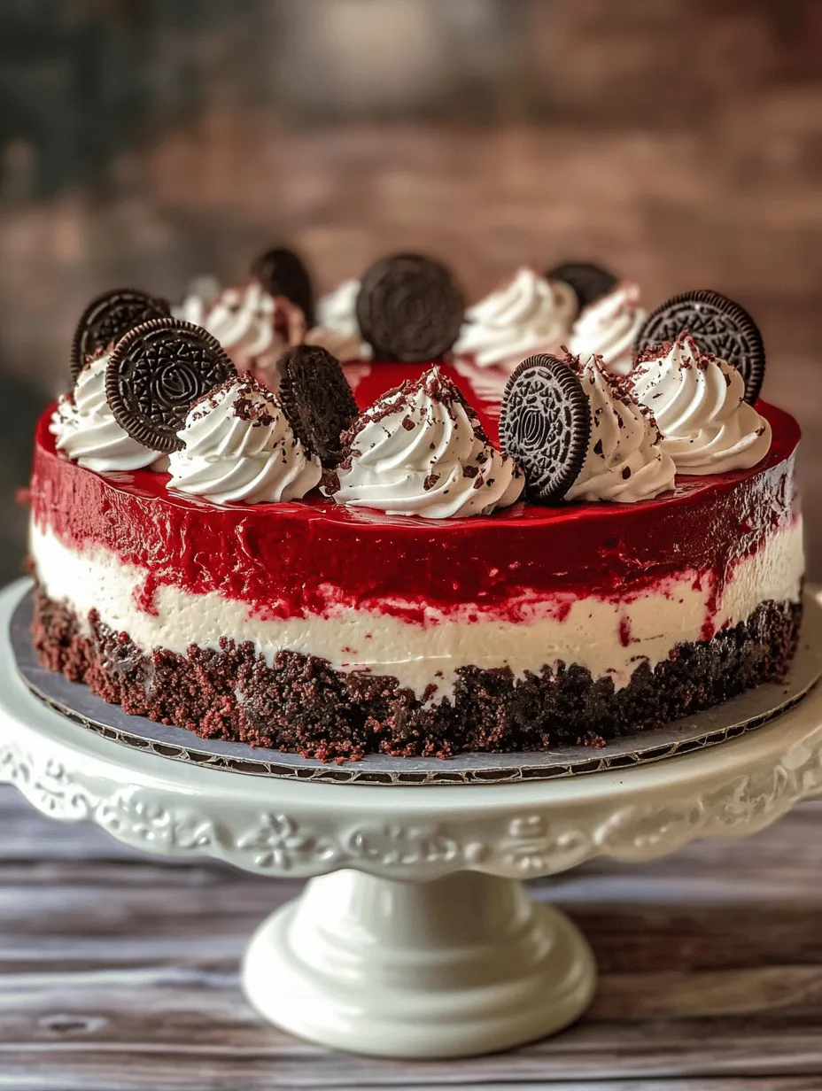 Cheesecake has long been a beloved dessert, capturing the hearts and taste buds of dessert lovers around the globe. Its creamy texture and rich flavor make it a versatile canvas for a variety of toppings and flavor combinations. From classic New York-style cheesecake to fruit-topped varieties, the possibilities are endless. However, one particularly indulgent creation has emerged to captivate dessert enthusiasts: the decadent red velvet Oreo cheesecake.