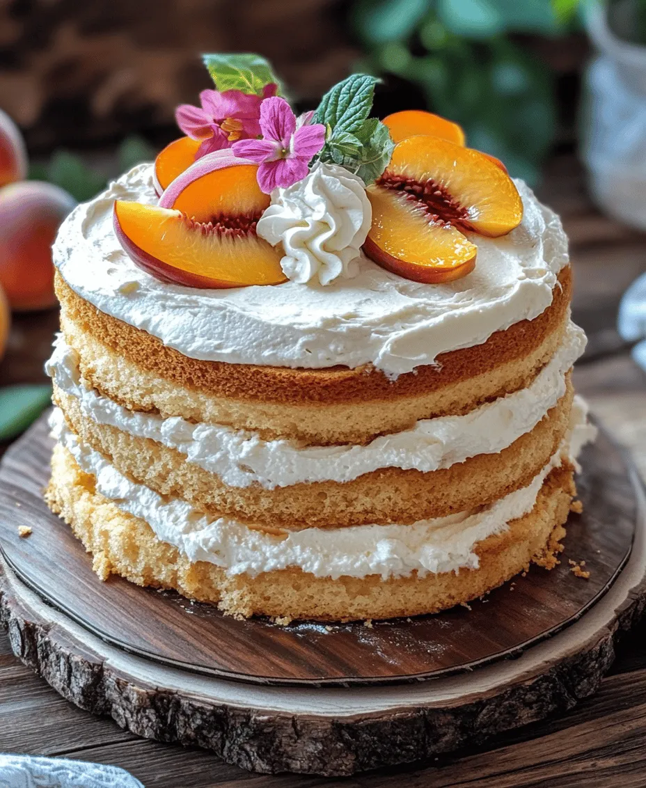 Layer cakes have long been a staple of celebrations, from birthdays to weddings, and even casual get-togethers. Their towering presence and enticing layers make them a showstopper on any dessert table. Among the myriad of options, the “Dreamy Peaches and Cream Layer Cake” stands out, boasting a delightful combination of flavors that evoke the essence of summer. This cake is not just a treat for the taste buds; it is also a feast for the eyes, with its luscious peach filling and fluffy cream cheese frosting presenting an irresistible visual appeal.