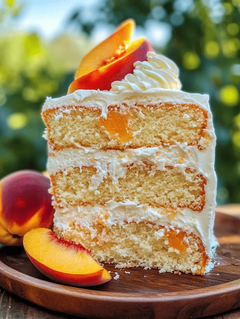Layer cakes have long been a staple of celebrations, from birthdays to weddings, and even casual get-togethers. Their towering presence and enticing layers make them a showstopper on any dessert table. Among the myriad of options, the “Dreamy Peaches and Cream Layer Cake” stands out, boasting a delightful combination of flavors that evoke the essence of summer. This cake is not just a treat for the taste buds; it is also a feast for the eyes, with its luscious peach filling and fluffy cream cheese frosting presenting an irresistible visual appeal.